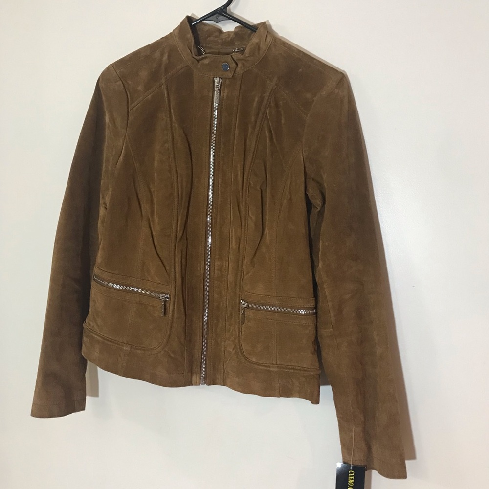 Brand New Bernardo Cognac Genuine Leather Jacket